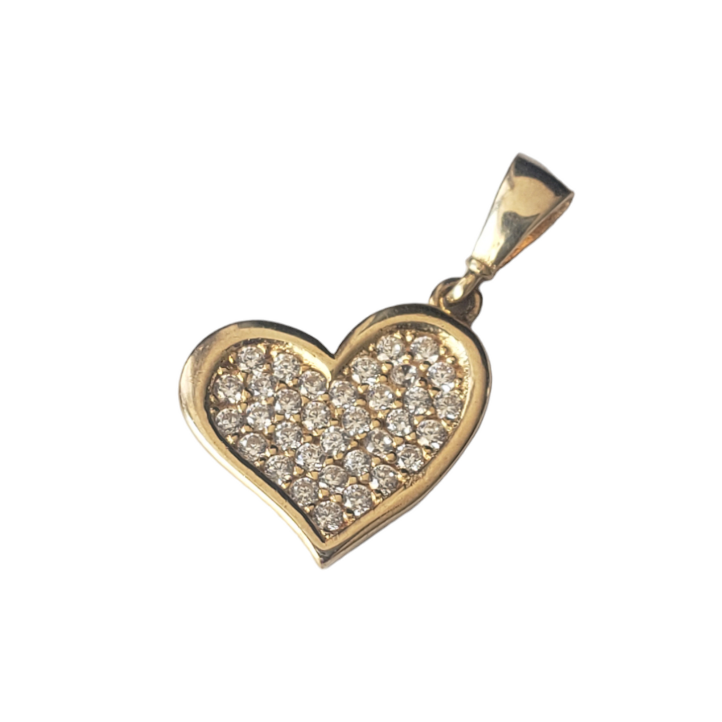 Dije de Corazón con Zirconias Oro 10k