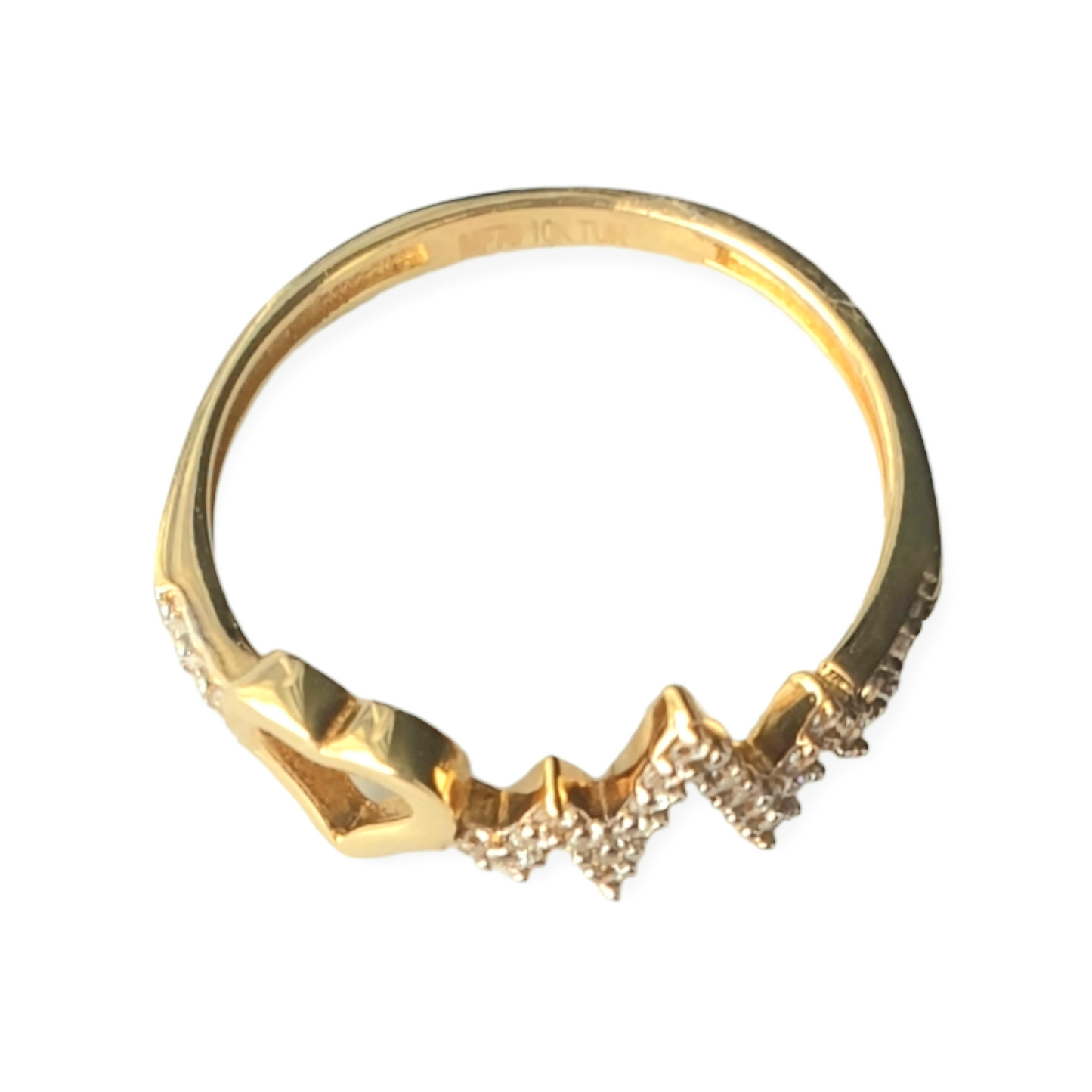 Anillo electrocardiograma-Oro 10K