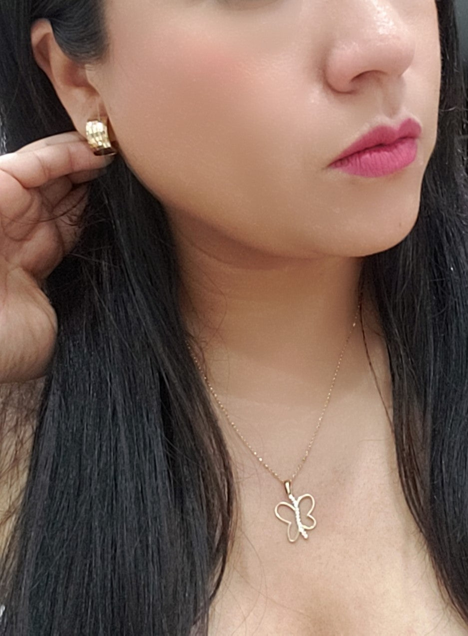Dije de Mariposa Oro 10k