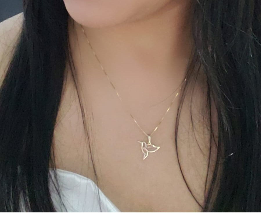 Dije de Colibrí Oro de 14k