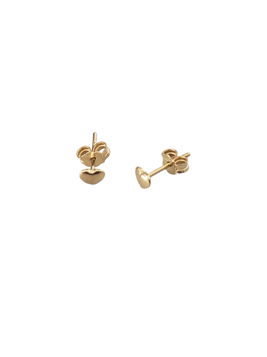 Broquel de corazón-Oro de 14k