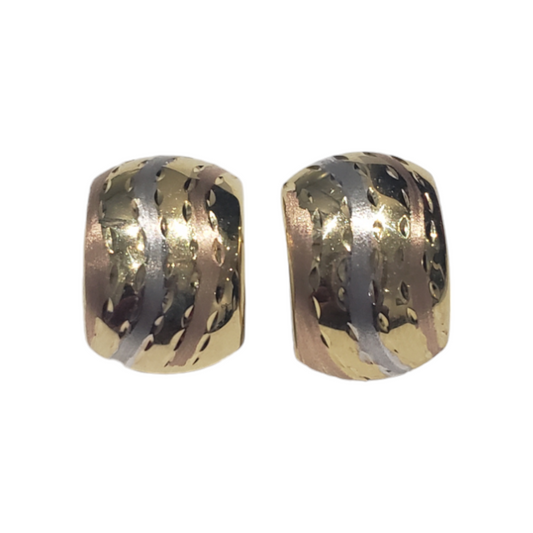 Aretes Oro florentino 10k