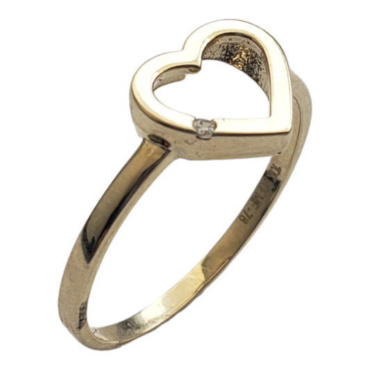 Anillo de corazón Oro 10k