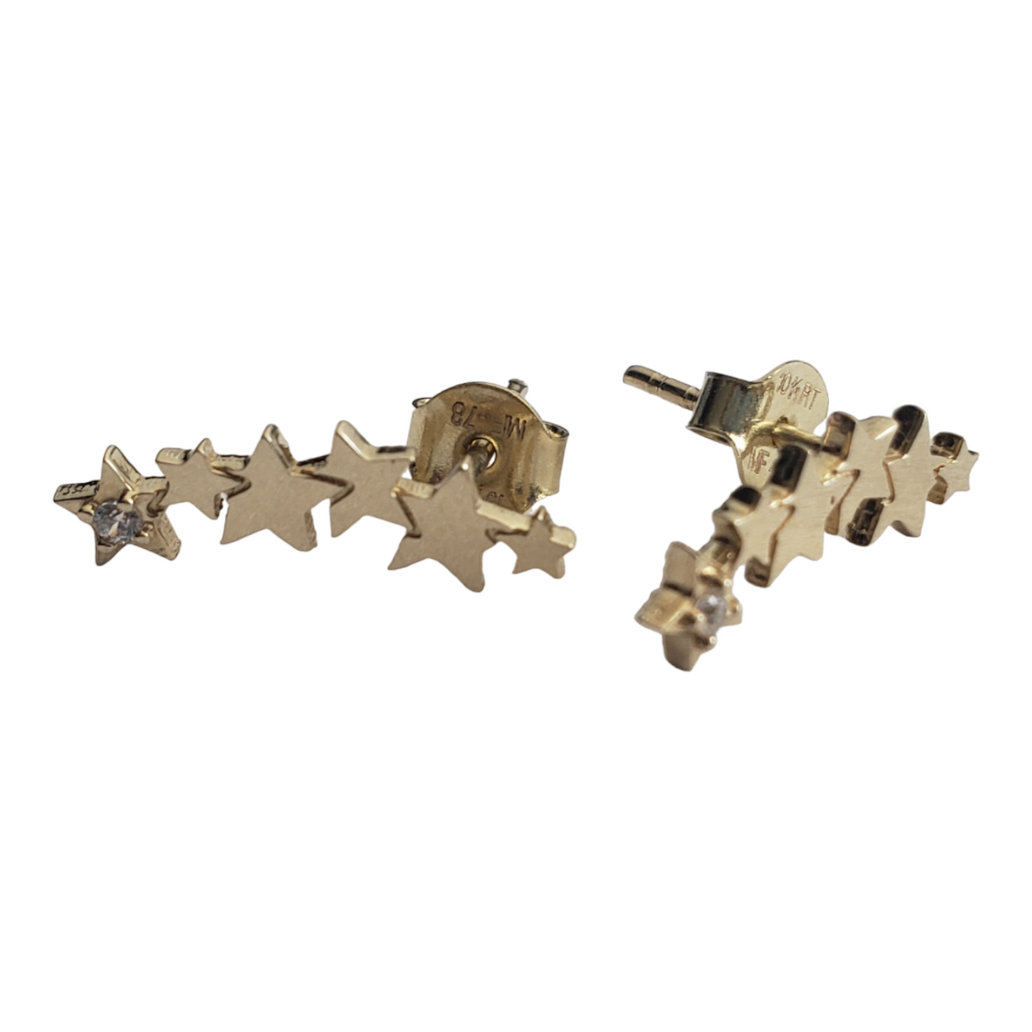 Broquel de estrellas oro 10k