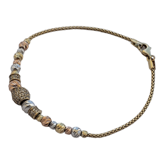 Pulsera oro florentino-Oro 14k
