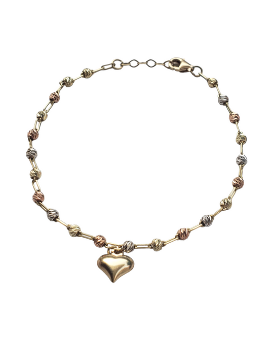 Pulsera de oro florentino-Oro 10k