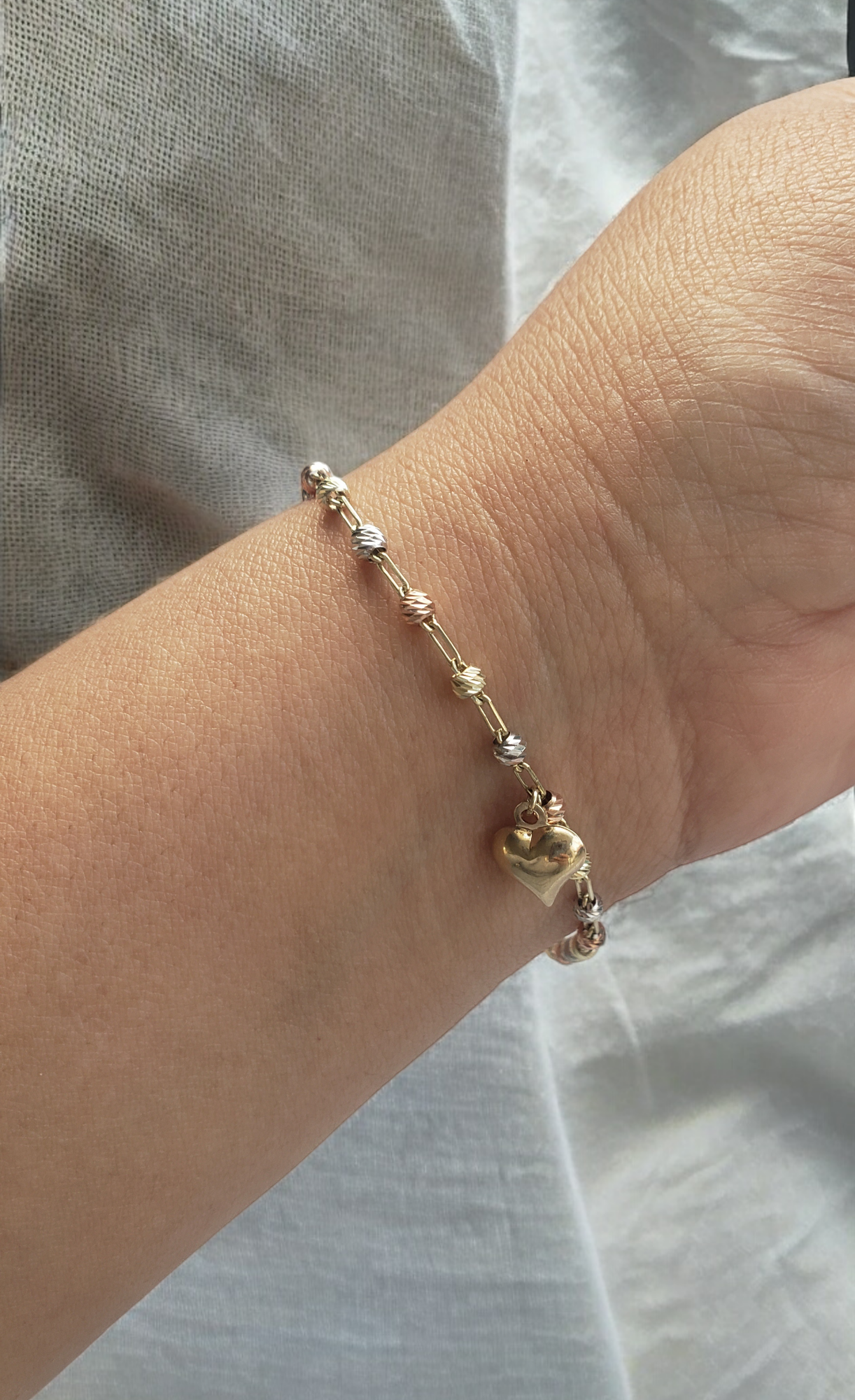Pulsera de oro florentino-Oro 10k